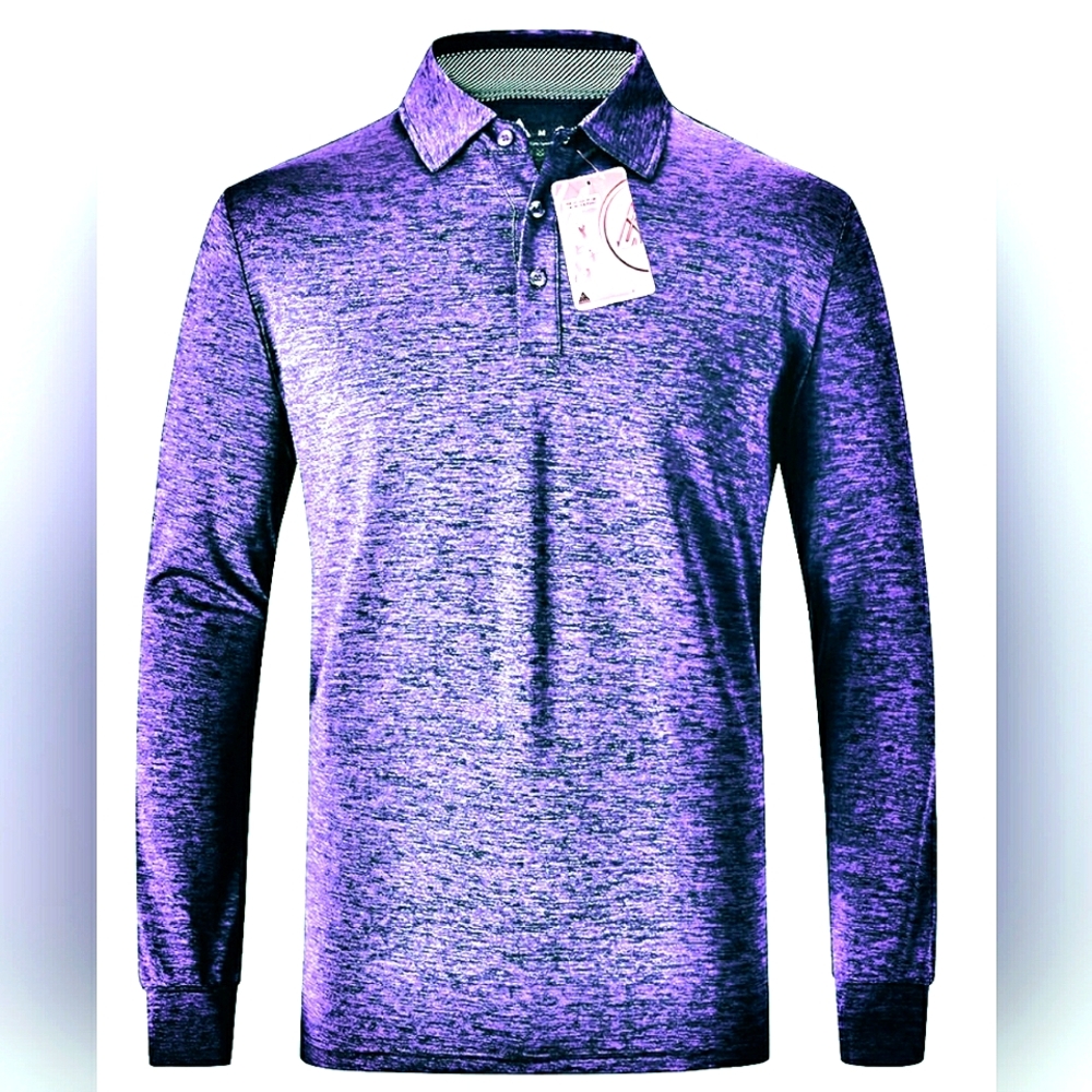 NEW Speed Your Run Athlesure Polo Golf Shirt. Moisture Wicking. 3XL, Men. Purple